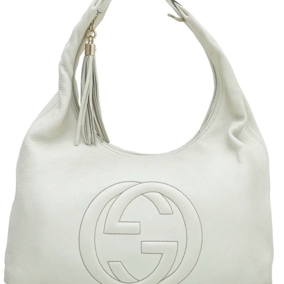 Gucci Fango Pebbled Leather Soho Hobo Bag $2090 Original Retail